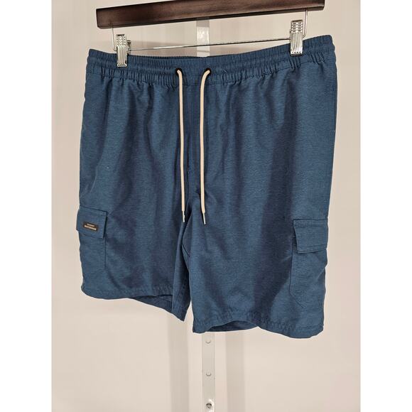 Quiksilver Waterman Collection Mens Sz M Cargo Athletic Shorts Blue - Picture 1 of 4